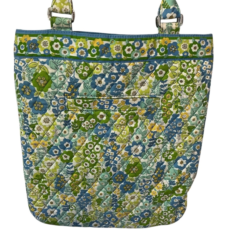 Vera Bradley Slim Tote Bag English Meadow Quilted Floral Travel‎ Shoulder Bag - Picture 7 of 12
